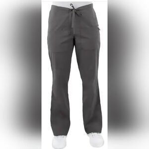Allheart Elate Women's Flare Leg Drawstring Scrub Pant XL Pewter